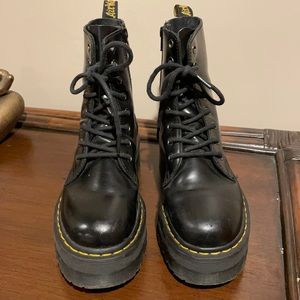 JADON SMOOTH LEATHER PLATFORM BOOTS